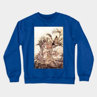 The Witches Meeting - Arthur Rackham Crewneck Sweatshirt